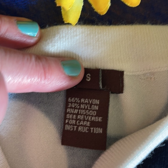 🌺 ESCIO - Navy & White; Flattering Polka Dot Short Dress in Misses Size Small! - Picture 11 of 11